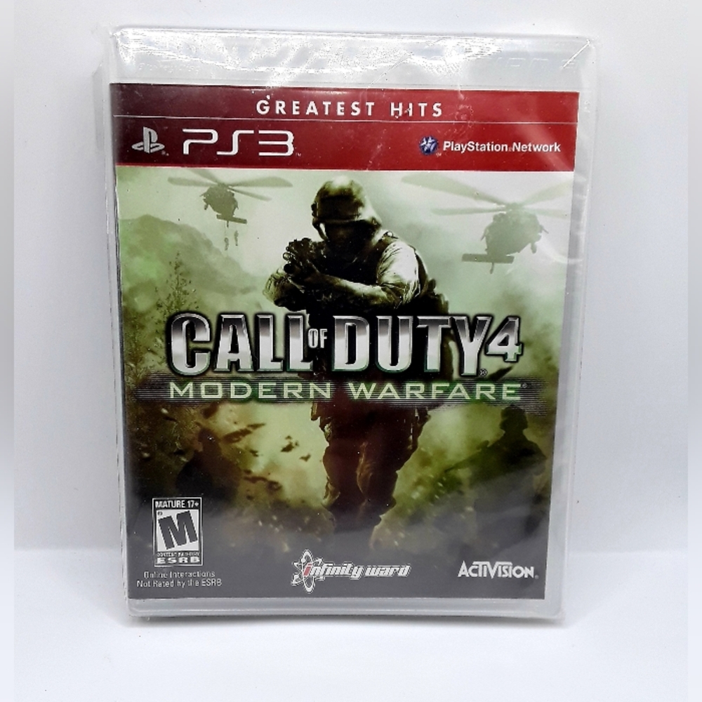 PS3 Call Of Duty 4 Modern Warfare Greatest Hits New Factory Sealed, M Rated
